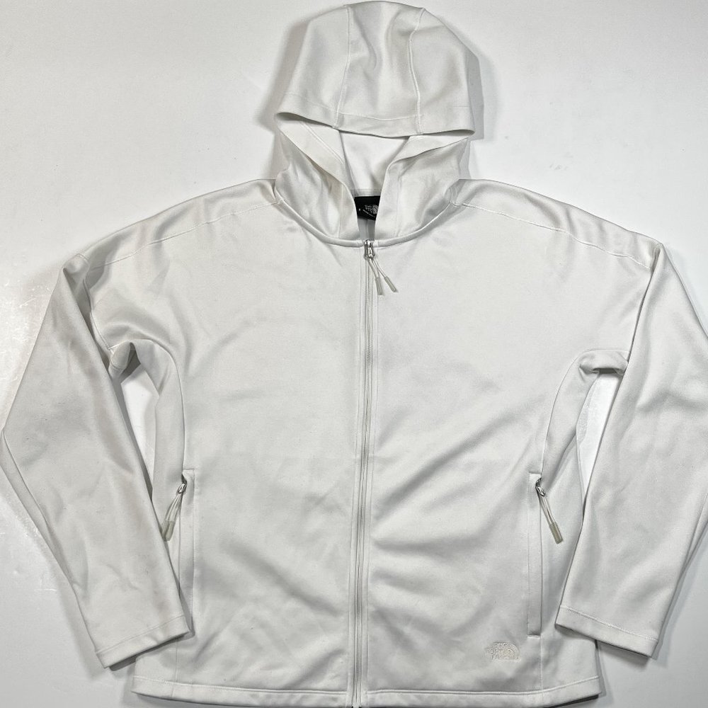 The North Face Womens EA Basin Full Zip Hoodie Medium White